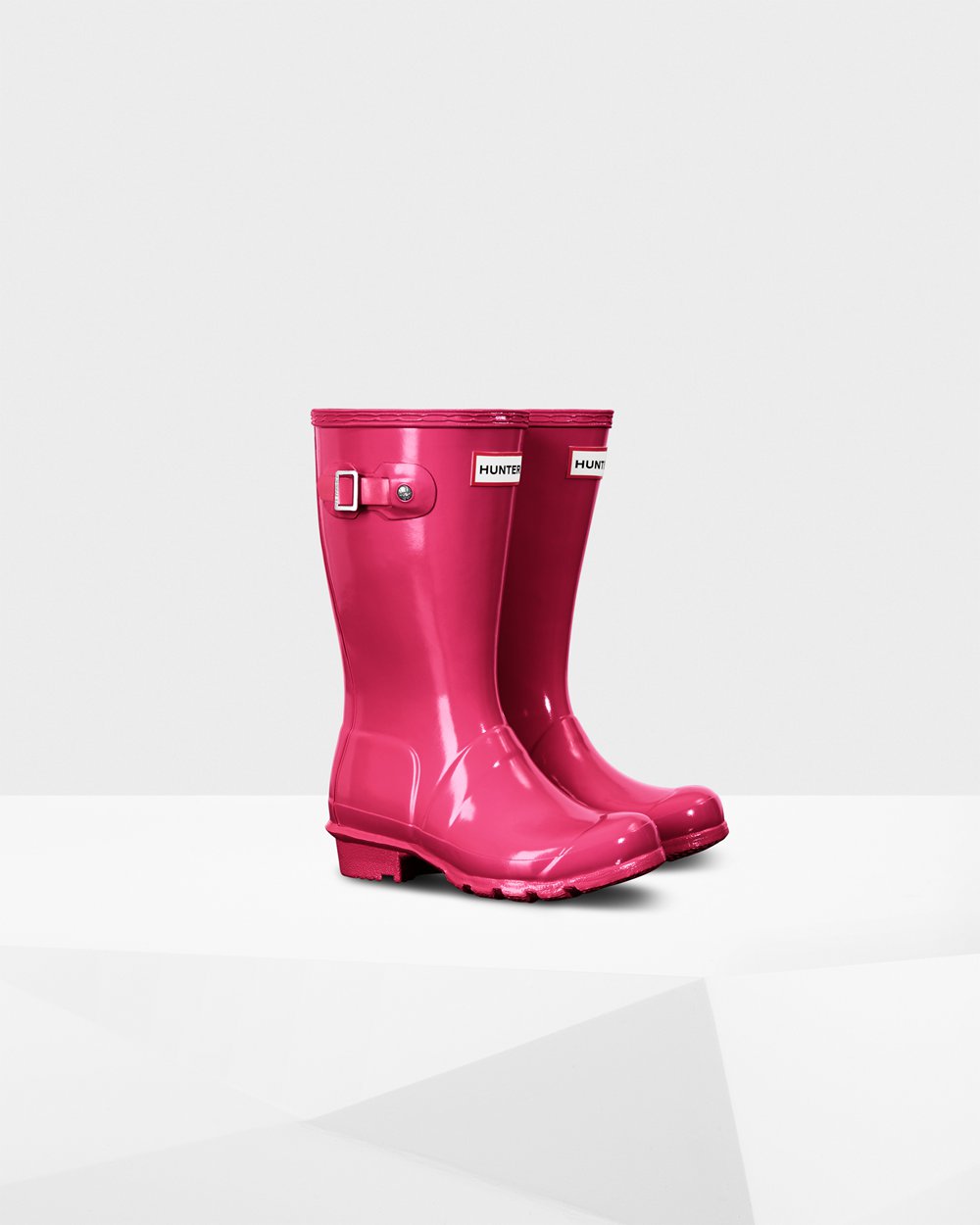 Kids Hunter Original Big Gloss | Rain Boots Light Pink | NZ-15034-VAGU